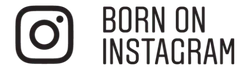 Instagram logo with text- born on Instagram