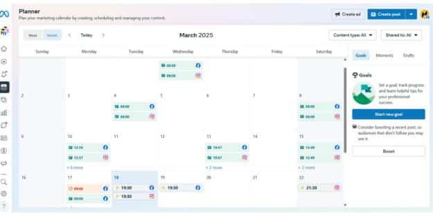 content calander
