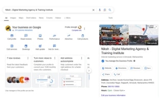 Niksh Digital Marketing Agency and Institute Google My Business Profile